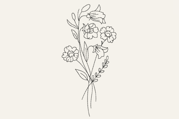 Bouquet of Forest and Garden Flowers