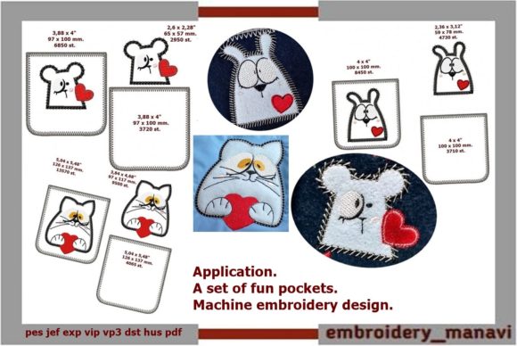Fun Pockets Mouse Cat Rabbit