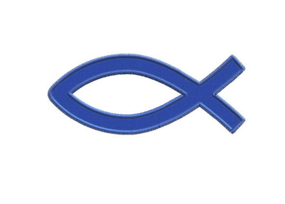 Jesus Fish Applique