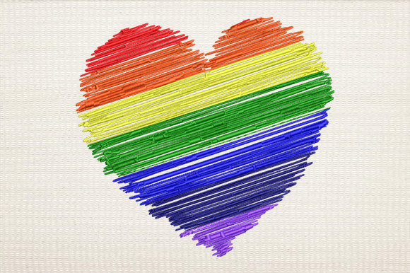 LGBT Rainbow Heart