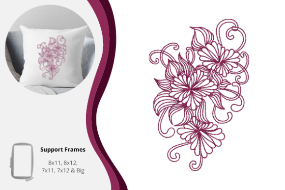 Line Work Flower Embroidery Review