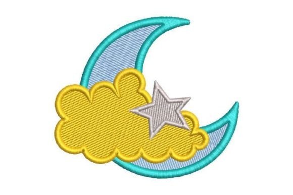 Moon Cloud and Star