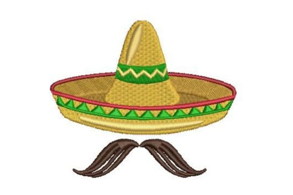 Sombrero Hat with a Mustache Embroidery Review
