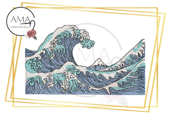 The Great Wave off Kanagawa Colored