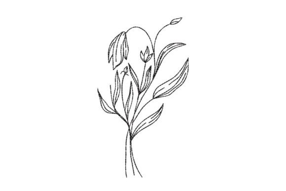 Wedding Flower Line Art